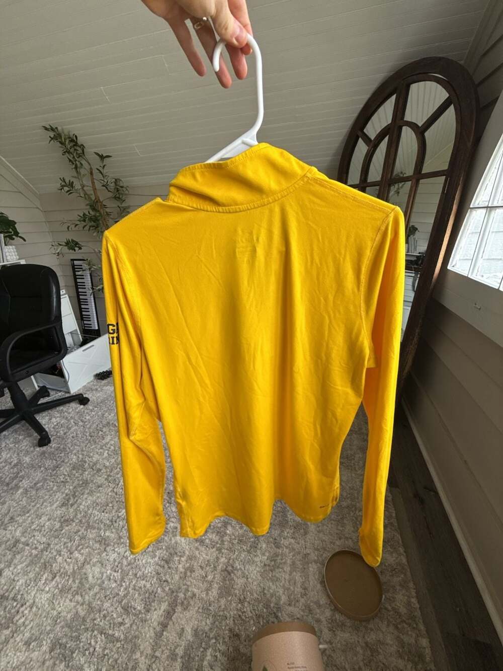 Nike Michigan Wolverines Dri-FIT Quarter Zip Long Sleeve Pullover Size Large - Picture 6 of 6